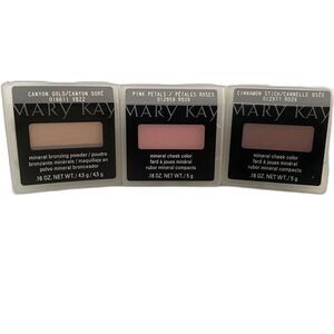 Lot Of 3 Discontinued Mary Kay Products 012959 Cheek 012977 Bronzer 016611